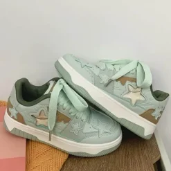 Aesthetic Sneakers*Boogzel Clothing Sage Aesthetic Star Sneakers Green