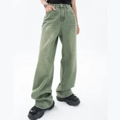 Jeans*Boogzel Clothing Sage Baggy Jeans Green