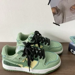 Classics|Aesthetic Sneakers*Boogzel Clothing Sage Star Sneakers Green