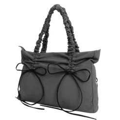 Bags & Purses*Boogzel Clothing Saturday School Bow Shoulder Bag Grey