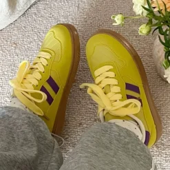 Aesthetic Sneakers*Boogzel Clothing Saturday School Sneakers in Yellow