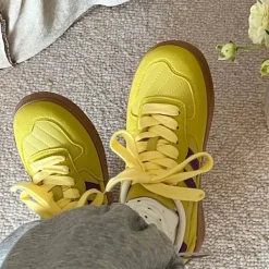 Aesthetic Sneakers*Boogzel Clothing Saturday School Sneakers in Yellow