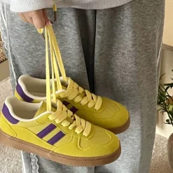 Aesthetic Sneakers*Boogzel Clothing Saturday School Sneakers in Yellow