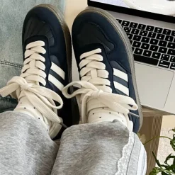 Classics|Aesthetic Sneakers*Boogzel Clothing Saturday School Sneakers in Navy Blue