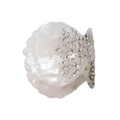 Hair Accessories*Boogzel Clothing Seashell Mini Hair Claw White