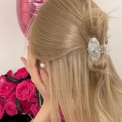 Hair Accessories*Boogzel Clothing Seashell Mini Hair Claw White