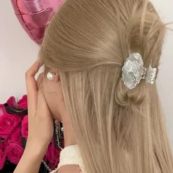 Hair Accessories*Boogzel Clothing Seashell Mini Hair Claw White