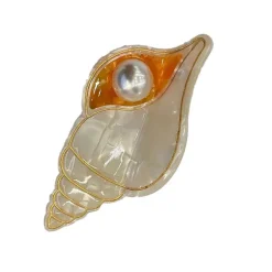 Hair Accessories*Boogzel Clothing Seashell Mini Hair Clips Orange
