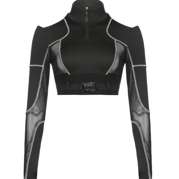 Long Sleeve Tops*Boogzel Clothing Secret Mission Long Sleeve Top Black
