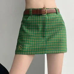 Skirts*Boogzel Clothing Self Made Preppy Mini Skirt Green