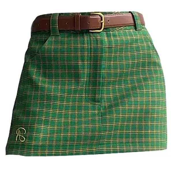 Skirts*Boogzel Clothing Self Made Preppy Mini Skirt Green