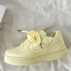 Aesthetic Sneakers*Boogzel Clothing Self Made Skater Sneakers in Yellow