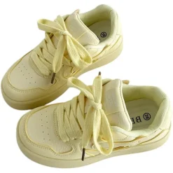 Aesthetic Sneakers*Boogzel Clothing Self Made Skater Sneakers in Yellow