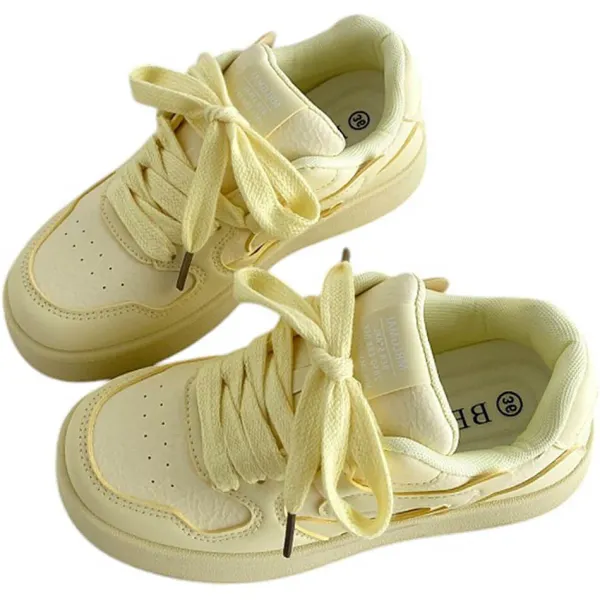 Aesthetic Sneakers*Boogzel Clothing Self Made Skater Sneakers in Yellow