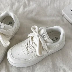 Aesthetic Sneakers*Boogzel Clothing Self Made Skater Sneakers in White