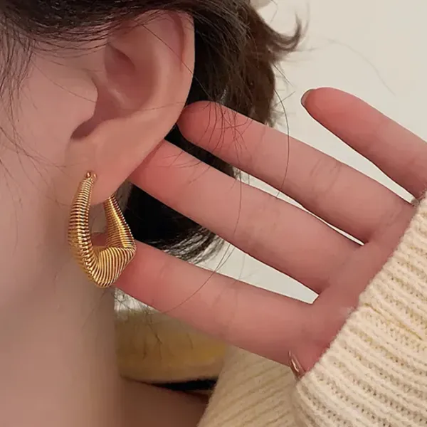 Earrings*Boogzel Clothing Self Made Vintage Earrings Gold