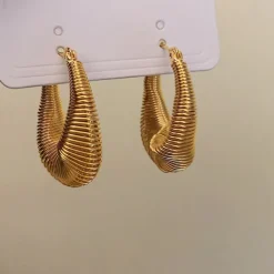 Earrings*Boogzel Clothing Self Made Vintage Earrings Gold