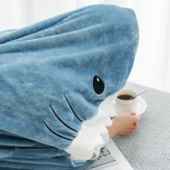 Aesthetic Room Decor|Aesthetic Bedroom*Boogzel Clothing Shark Blanket Blue