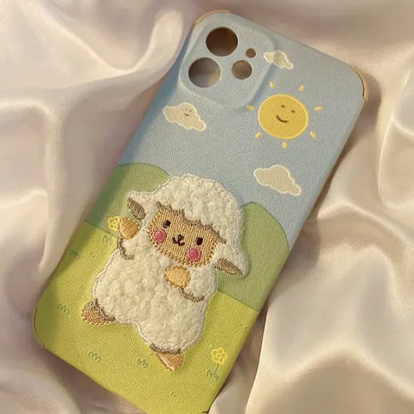 Iphone Cases*Boogzel Clothing Sheep Embroidery iPhone Case