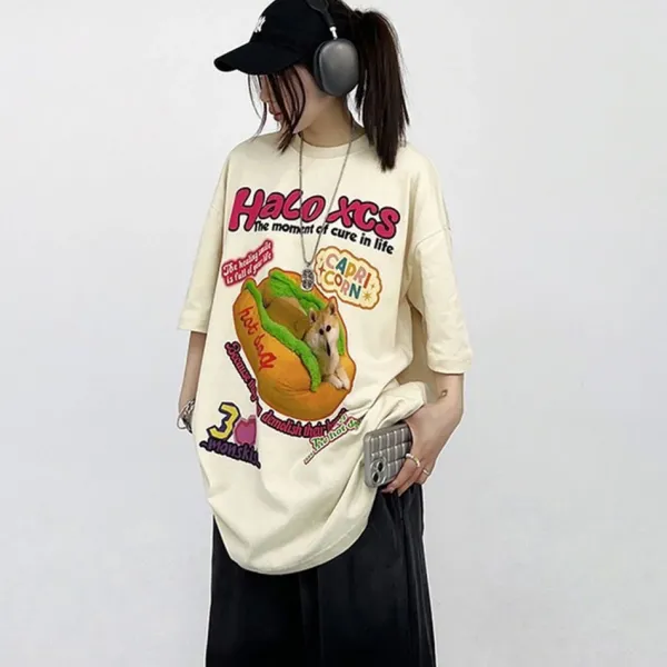 Aesthetic T-Shirts & Graphic Tees*Boogzel Clothing Shiba Inu Dog Aesthetic T-Shirt Beige