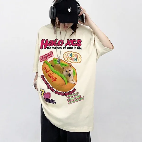 Aesthetic T-Shirts & Graphic Tees*Boogzel Clothing Shiba Inu Dog Aesthetic T-Shirt Beige