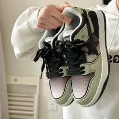 Classics|Aesthetic Sneakers*Boogzel Clothing Shooting Star Sneakers in Gradient Grey