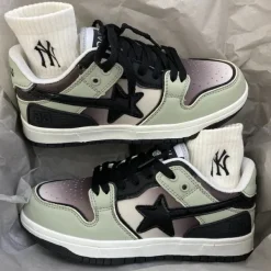 Classics|Aesthetic Sneakers*Boogzel Clothing Shooting Star Sneakers in Gradient Grey