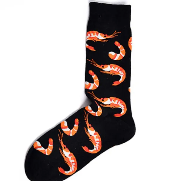 Socks*Boogzel Clothing Shrimp Socks Black