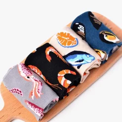 Socks*Boogzel Clothing Shrimp Socks Black