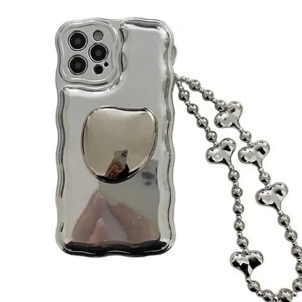 Iphone Cases*Boogzel Clothing Bead Chain iPhone Case Silver