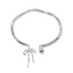 Bracelts*Boogzel Clothing Bowknot Bracelet Silver