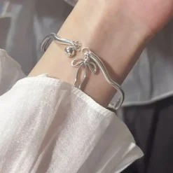 Bracelts*Boogzel Clothing Bowknot Bracelet Silver