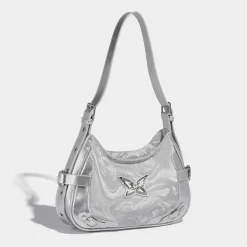 Bags & Purses*Boogzel Clothing Butterfly Shoulder Bag Silver