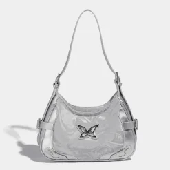 Bags & Purses*Boogzel Clothing Butterfly Shoulder Bag Silver