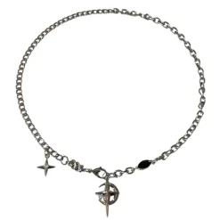 Necklaces & Chokers*Boogzel Clothing Star Chain Necklace Silver