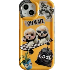 Iphone Cases*Boogzel Clothing Skateboard Dog iPhone Case Yellow