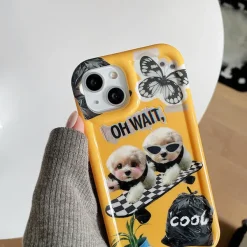 Iphone Cases*Boogzel Clothing Skateboard Dog iPhone Case Yellow
