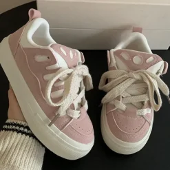 Classics|Aesthetic Sneakers*Boogzel Clothing Skater Girl Sneakers Pink