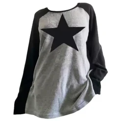 Sweatshirts|Aesthetic T-Shirts & Graphic Tees*Boogzel Clothing Skater Girl Star Top Grey