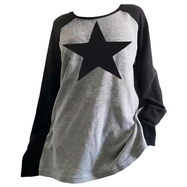 Sweatshirts|Aesthetic T-Shirts & Graphic Tees*Boogzel Clothing Skater Girl Star Top Grey