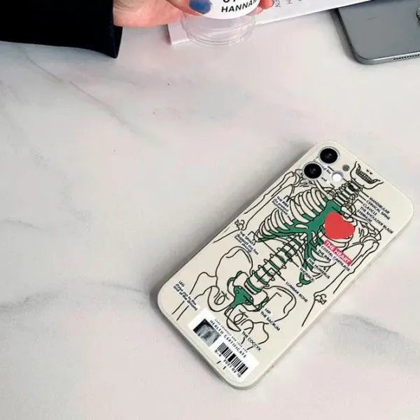 Iphone Cases*Boogzel Clothing Skeleton Heart iPhone Case