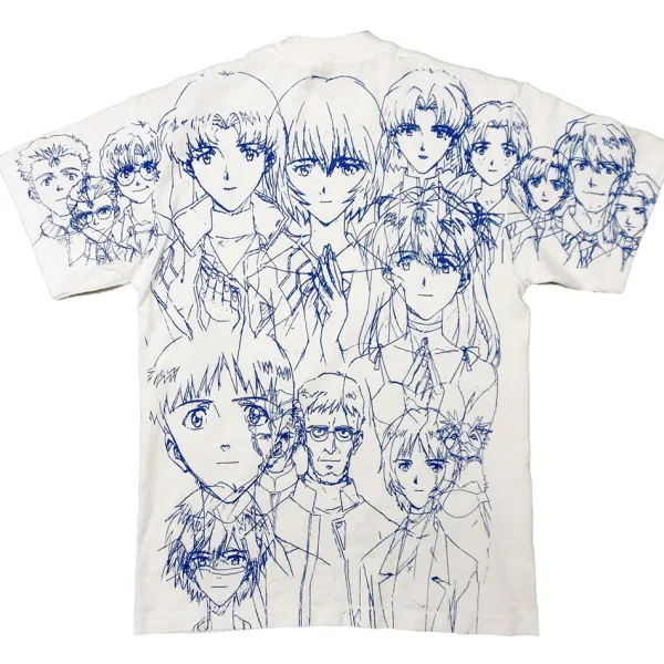 Aesthetic T-Shirts & Graphic Tees*Boogzel Clothing Sketch Anime Print T-Shirt White