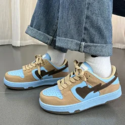 Classics|Aesthetic Sneakers*Boogzel Clothing Skippin' School Aesthetic Sneakers Blue/brown