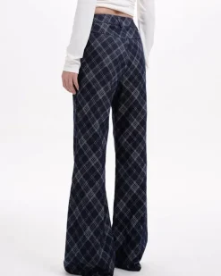 Pants & Trousers*Boogzel Clothing Skippin' School Plaid Pants Blue