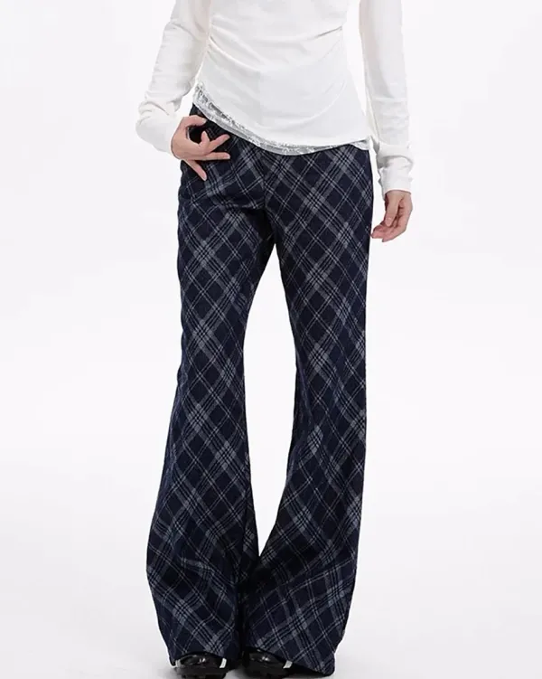 Pants & Trousers*Boogzel Clothing Skippin' School Plaid Pants Blue