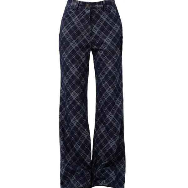 Pants & Trousers*Boogzel Clothing Skippin' School Plaid Pants Blue