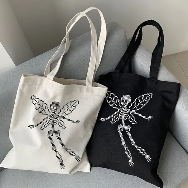 Bags & Purses*Boogzel Clothing Skull Butterfly Canvas Bag