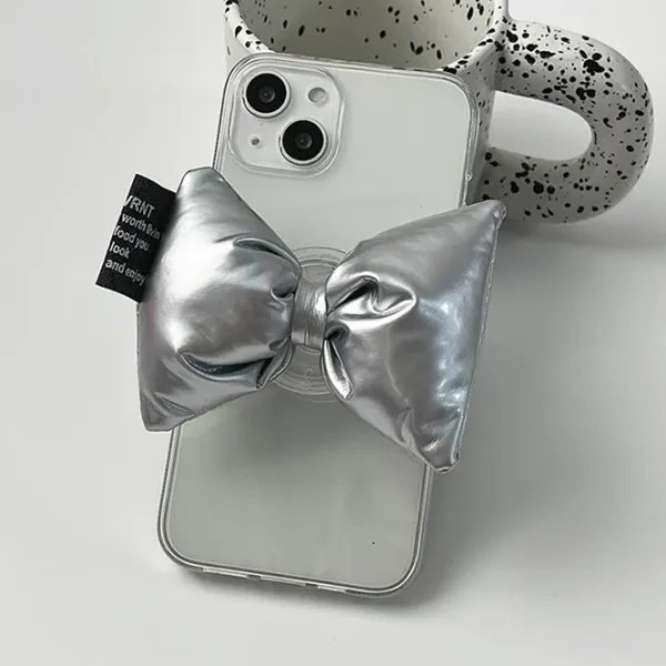 Iphone Cases*Boogzel Clothing Sliver Bow iPhone Case Silver