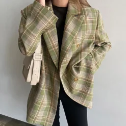 Coats & Jackets|Pants & Trousers*Boogzel Clothing Smarty Pants Plaid Jacket