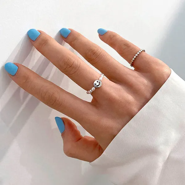 Rings*Boogzel Clothing Smile Pearl Ring White